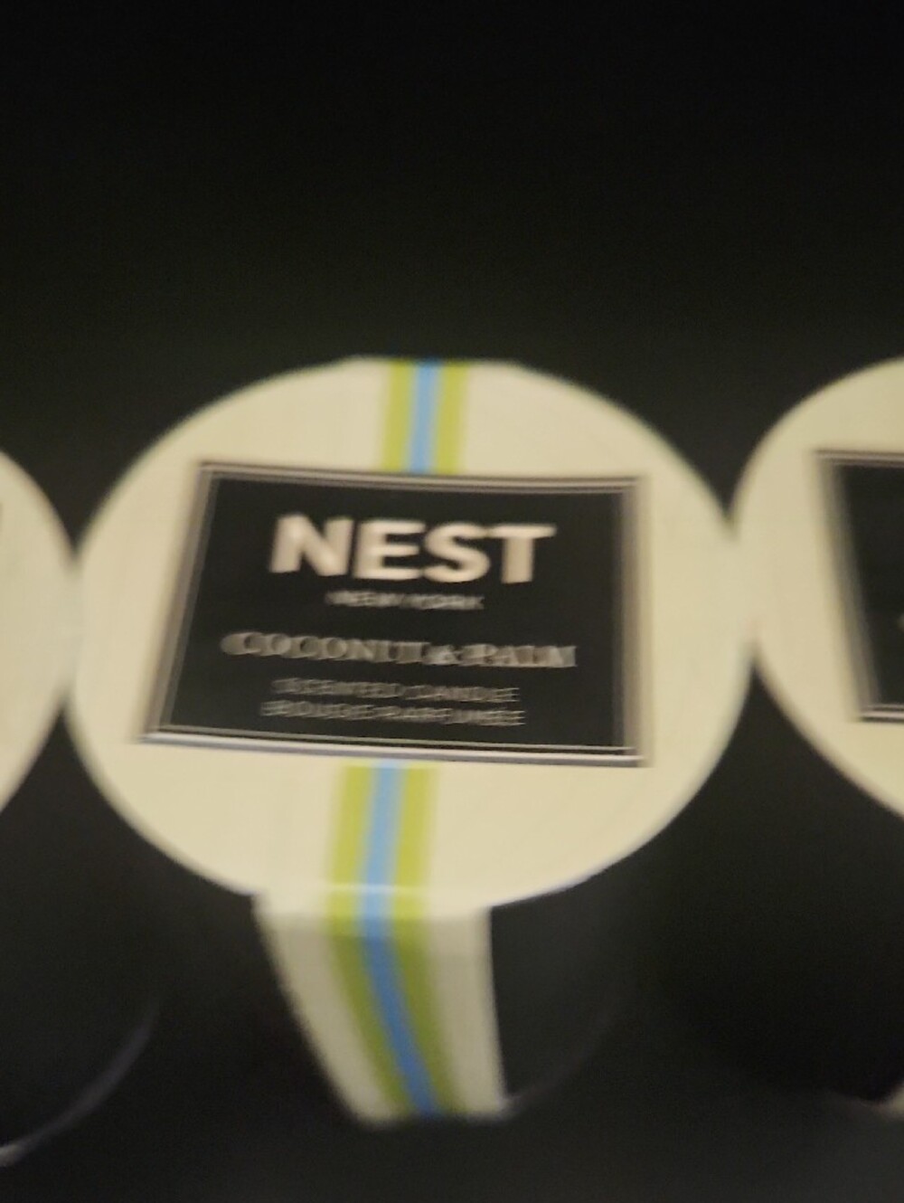 NEST Coconut & Palm Scented Mini Candle -(Set of 4) - Picture 4 of 5